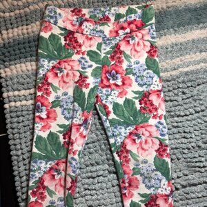 🌸 Janie and Jack Girls' Floral Ponte Pants | Size 3 🌸